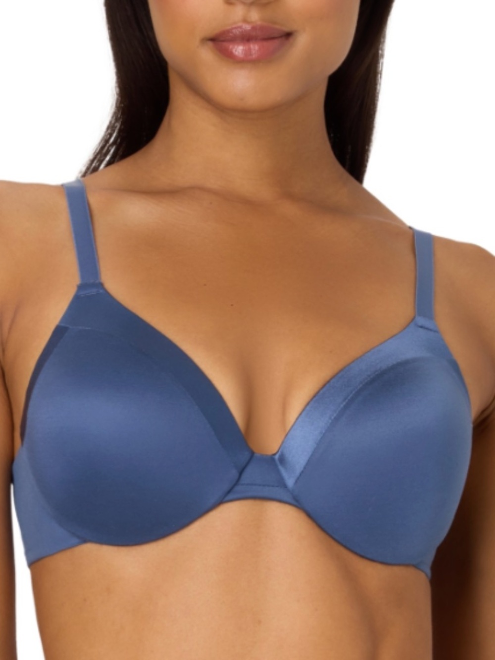 Maidenform Cushioned Underwire Bra, Full Coverage, Convertible Dungaree Blue 38C
